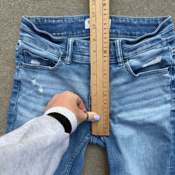 Buckle BKE Payton Universal Fit Mid Rise Bootcut Distressed Jeans 26S ABK7833S - Picture 7 of 8